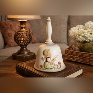Vintage Discontinued Hummel Goebel 1985 Annual Bas-Relief Bell – 8th Edition